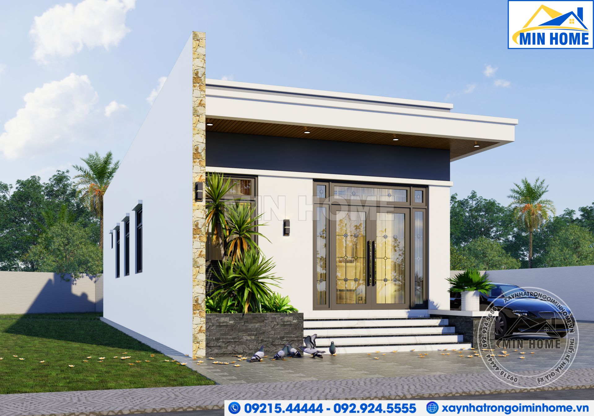 mau nha mai bang 1 tang 3 phong ngu dep an tuong gia re tai ha noi mn02821 1 mau nha mai bang 1 tang 3 phong ngu dep an tuong gia re tai ha noi mn02821 1