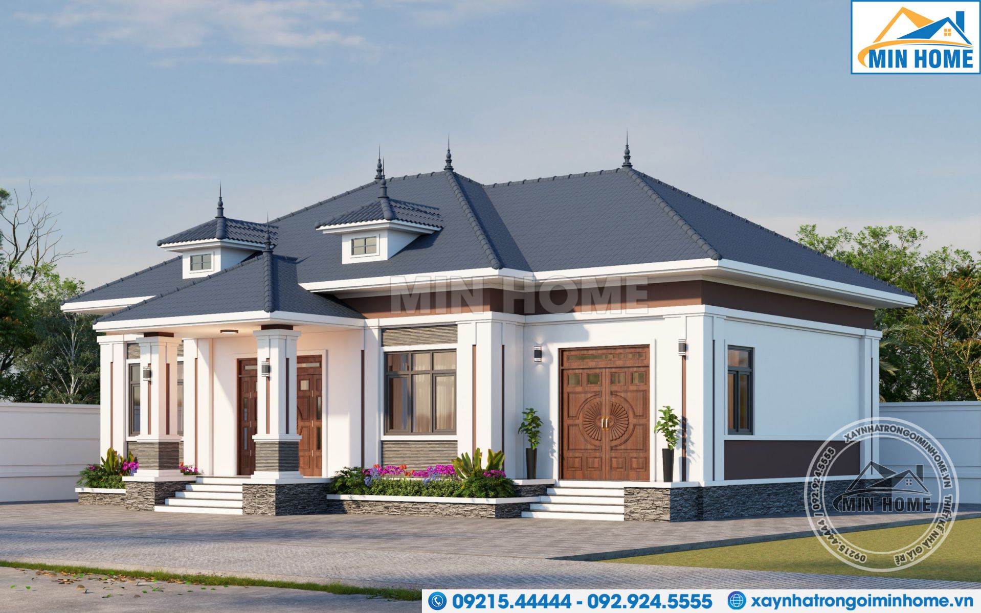 thiet ke nha 1 tang mai nhat 4 phong ngu sieu dep tien nghi gia re mn03432 6 thiet ke nha 1 tang mai nhat 4 phong ngu sieu dep tien nghi gia re mn03432 6
