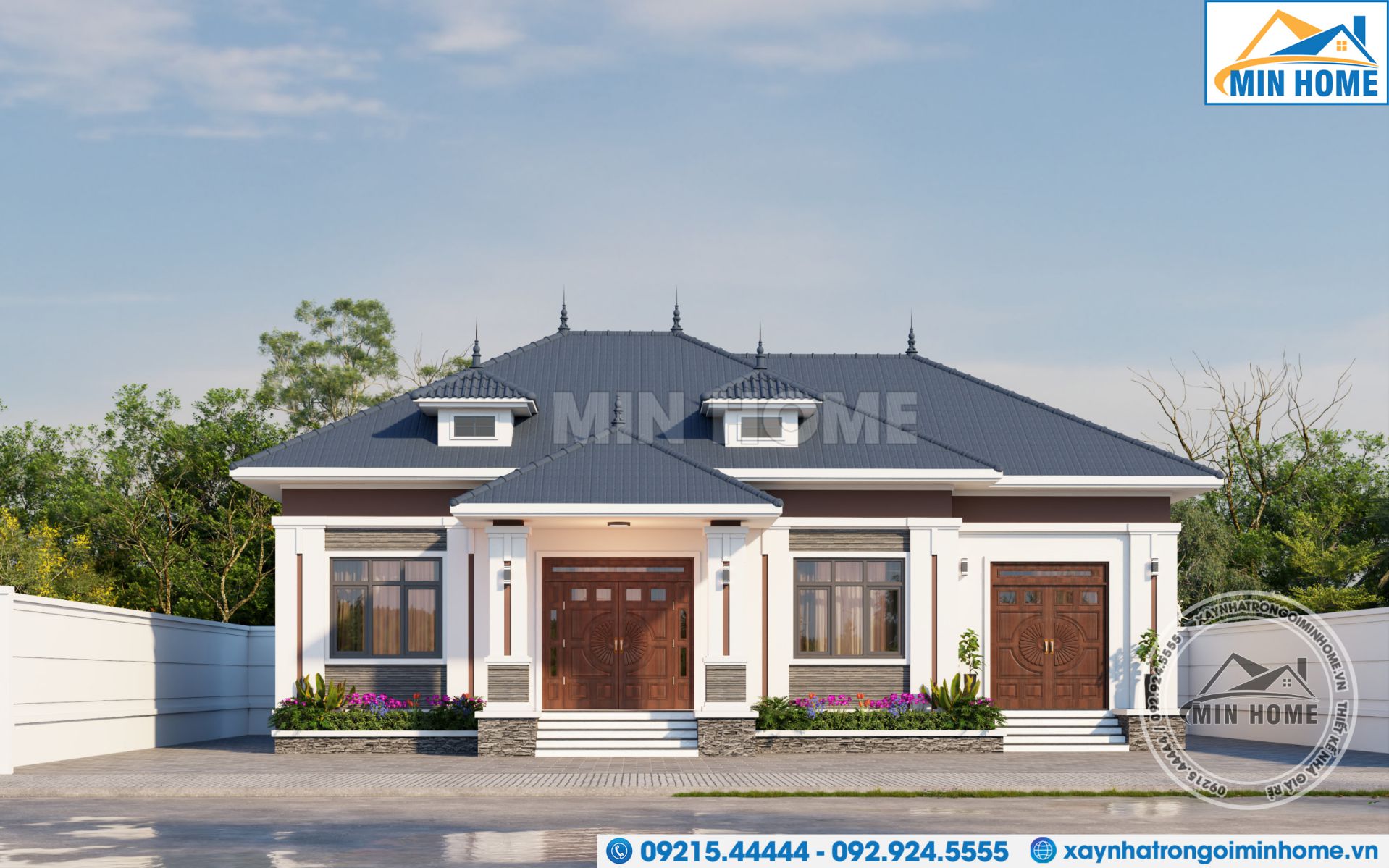 thiet ke nha 1 tang mai nhat 4 phong ngu sieu dep tien nghi gia re mn03432 7 thiet ke nha 1 tang mai nhat 4 phong ngu sieu dep tien nghi gia re mn03432 7