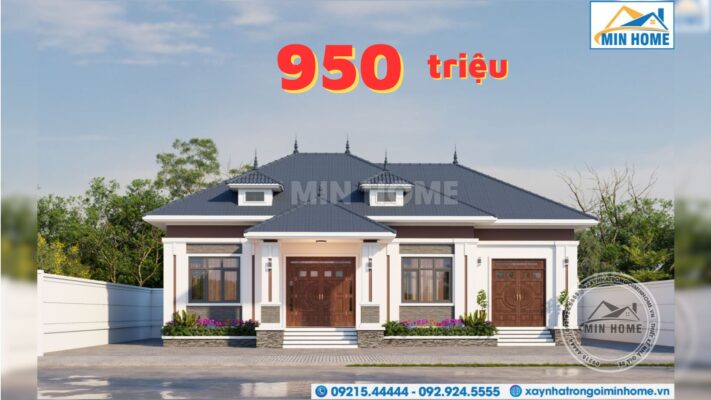thiet ke nha 1 tang mai nhat 4 phong ngu sieu dep tien nghi gia re mn03432