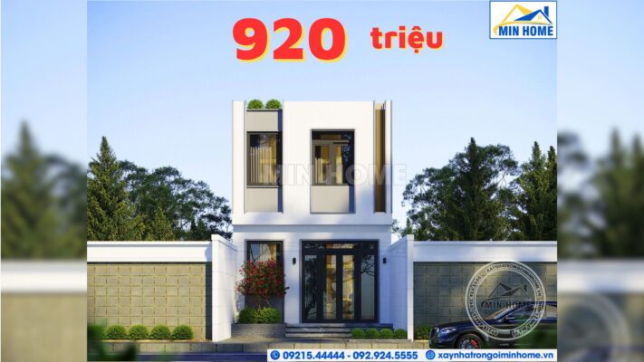 thiet ke nha ong 2 tang mat tien 5m dep tinh te chi phi re tai can tho mn02962