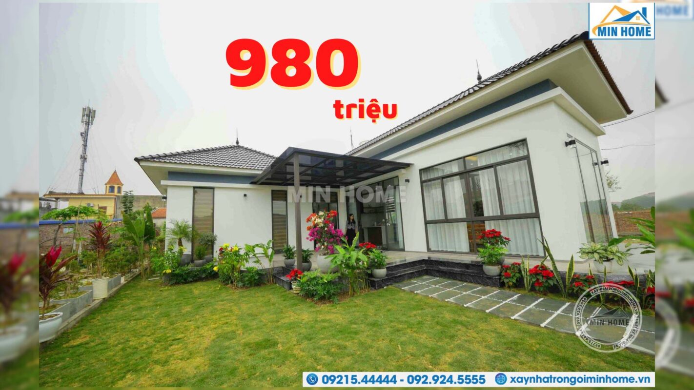 thuc te mau nha 1 tang mai nhat dep tinh te va yen binh nhu khu nghi duong