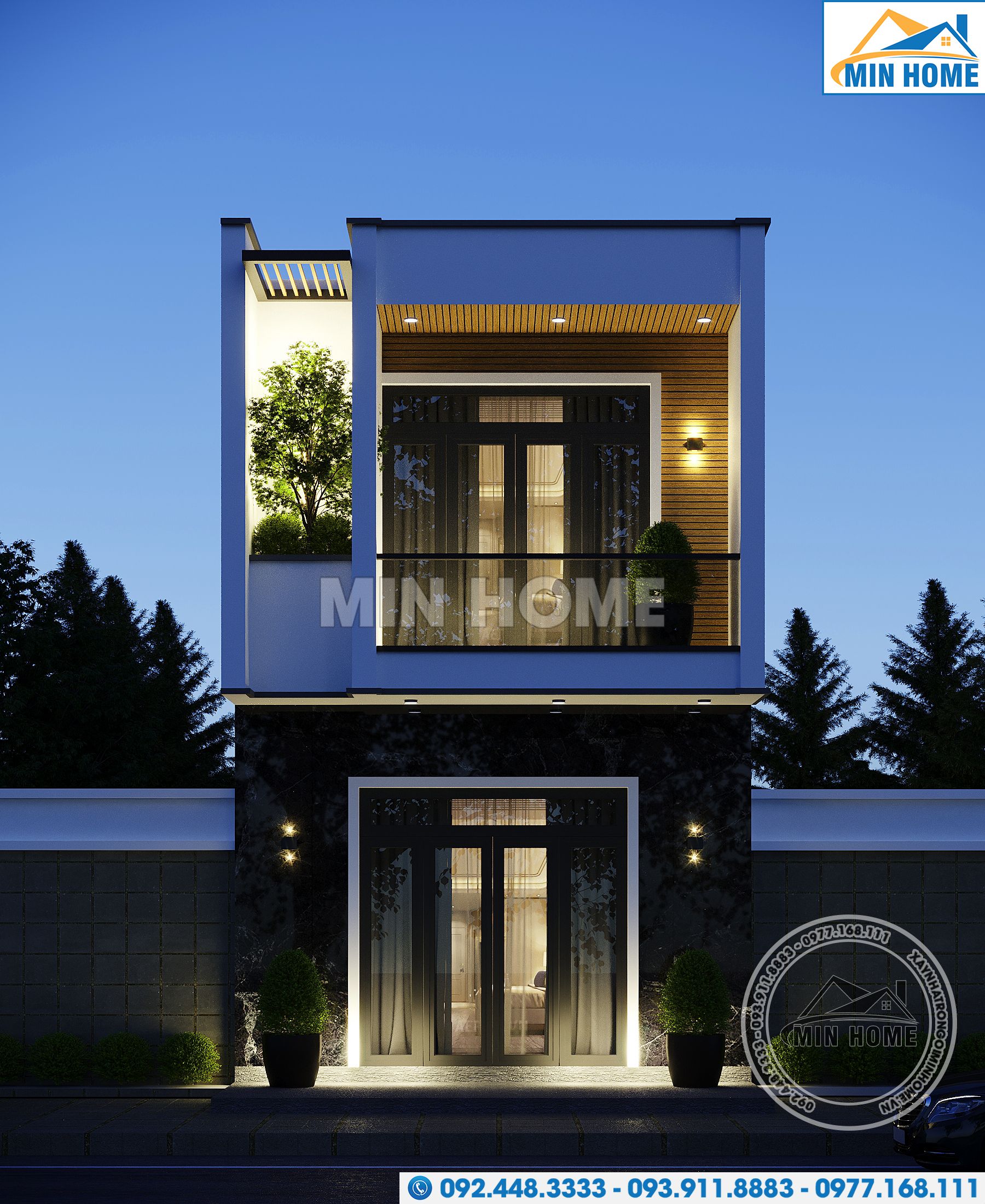 mau nha pho 2 tang 5x16m dep hien dai gia re mn02374 1 mau nha pho 2 tang 5x16m dep hien dai gia re mn02374 1