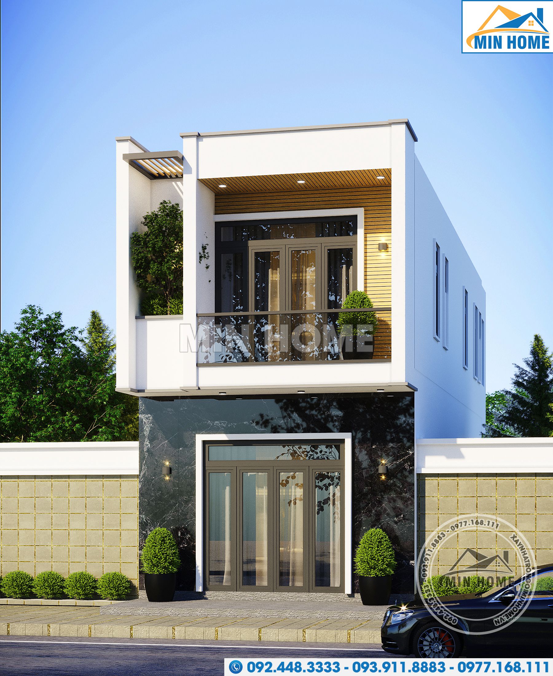 mau nha pho 2 tang 5x16m dep hien dai gia re mn02374 4 mau nha pho 2 tang 5x16m dep hien dai gia re mn02374 4