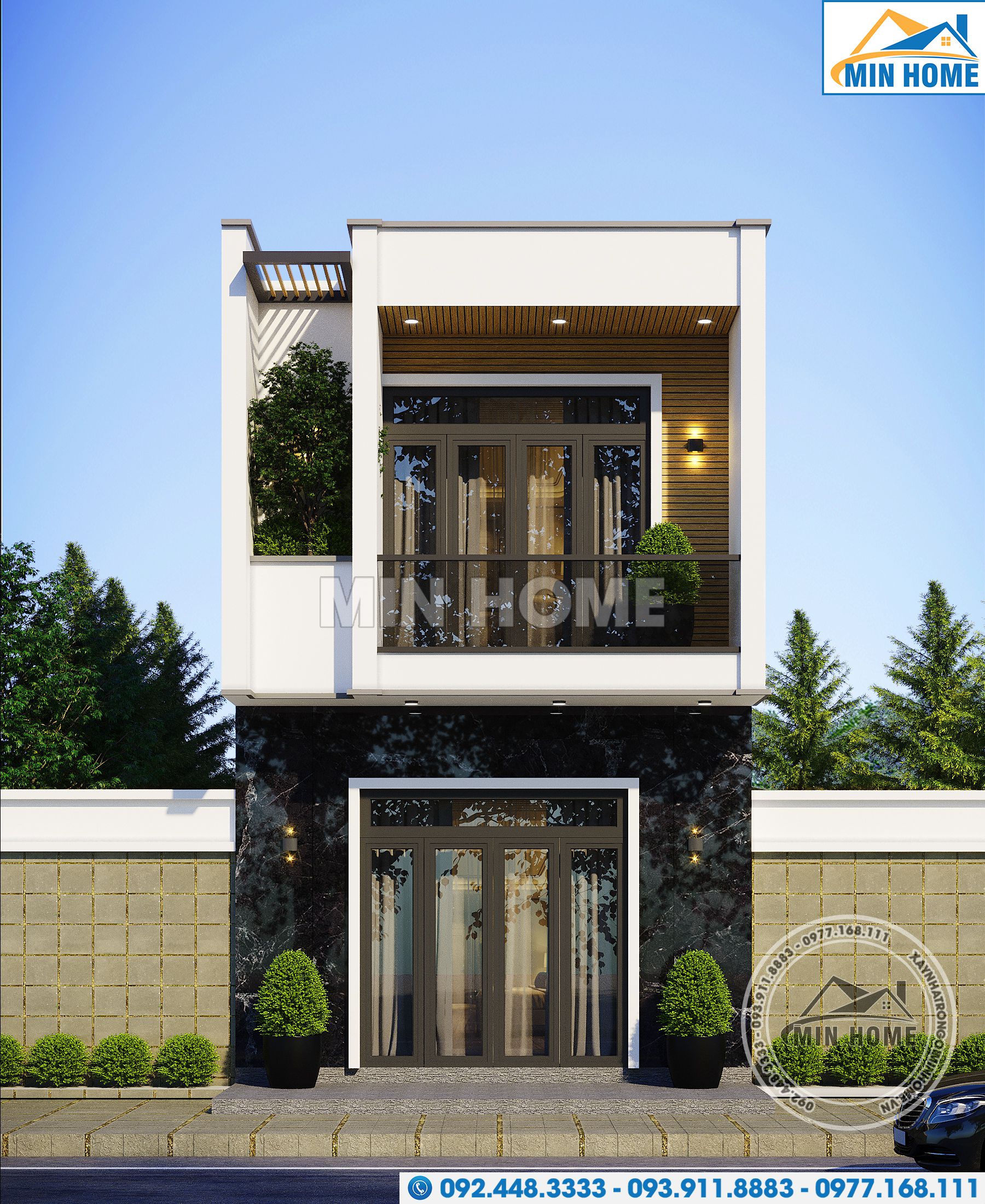 mau nha pho 2 tang 5x16m dep hien dai gia re mn02374 5 mau nha pho 2 tang 5x16m dep hien dai gia re mn02374 5