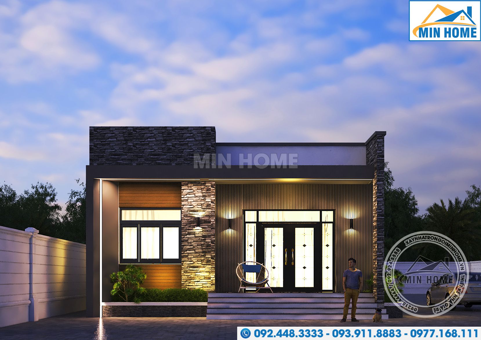 mau nha 1 tang mai bang dep hien dai chi phi re do min home thiet ke tai hung yen mn02790 2 mau nha 1 tang mai bang dep hien dai chi phi re do min home thiet ke tai hung yen mn02790 2