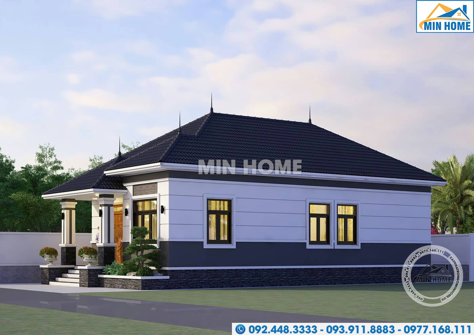 mau nha cap 4 mai nhat 3 phong ngu dep lung linh gia re mn03580 1