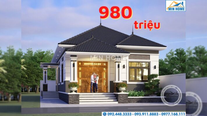 mau nha cap 4 mai nhat 3 phong ngu dep lung linh gia re mn03580 10