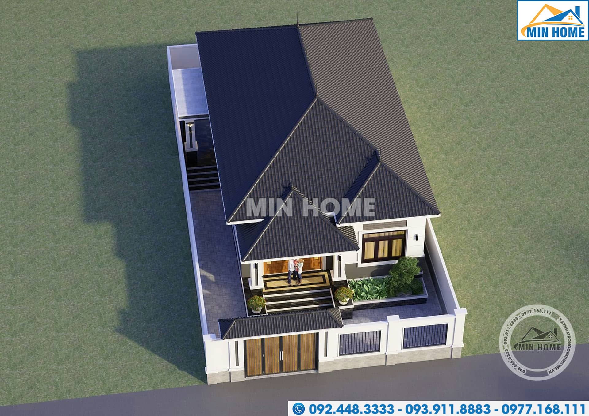 mau nha cap 4 mai nhat 3 phong ngu dep lung linh gia re mn03580 4