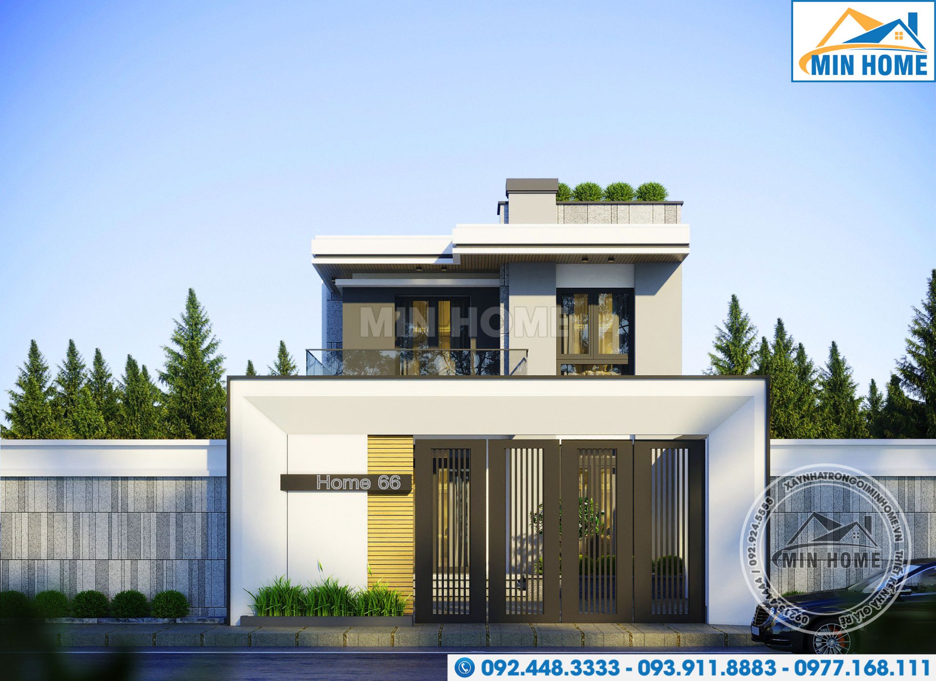 mau nha pho 2 tang 3 phong ngu dep hien dai tiet kiem chi phi toi da mn03410 3