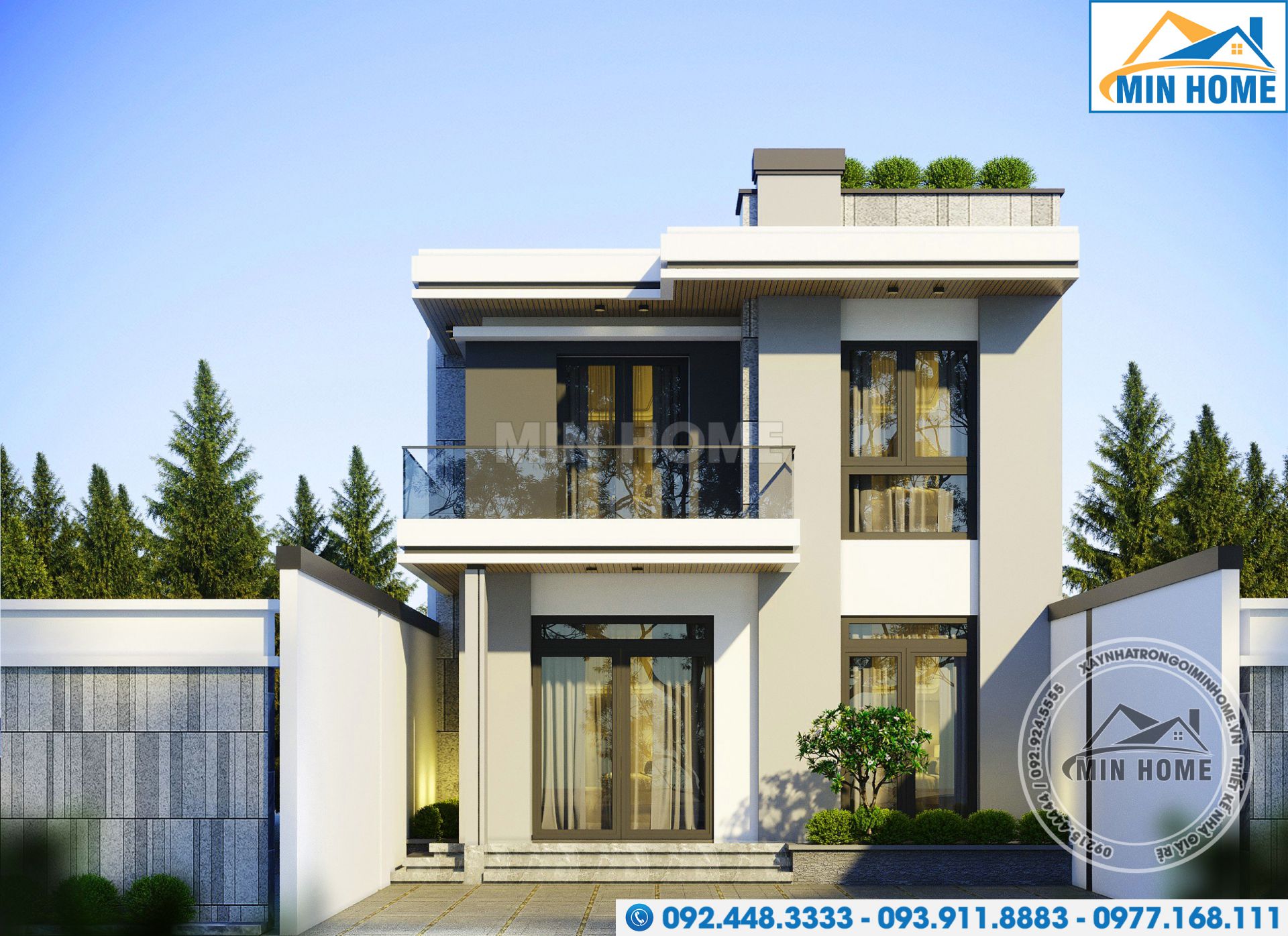 mau nha pho 2 tang 3 phong ngu dep hien dai tiet kiem chi phi toi da mn03410 5
