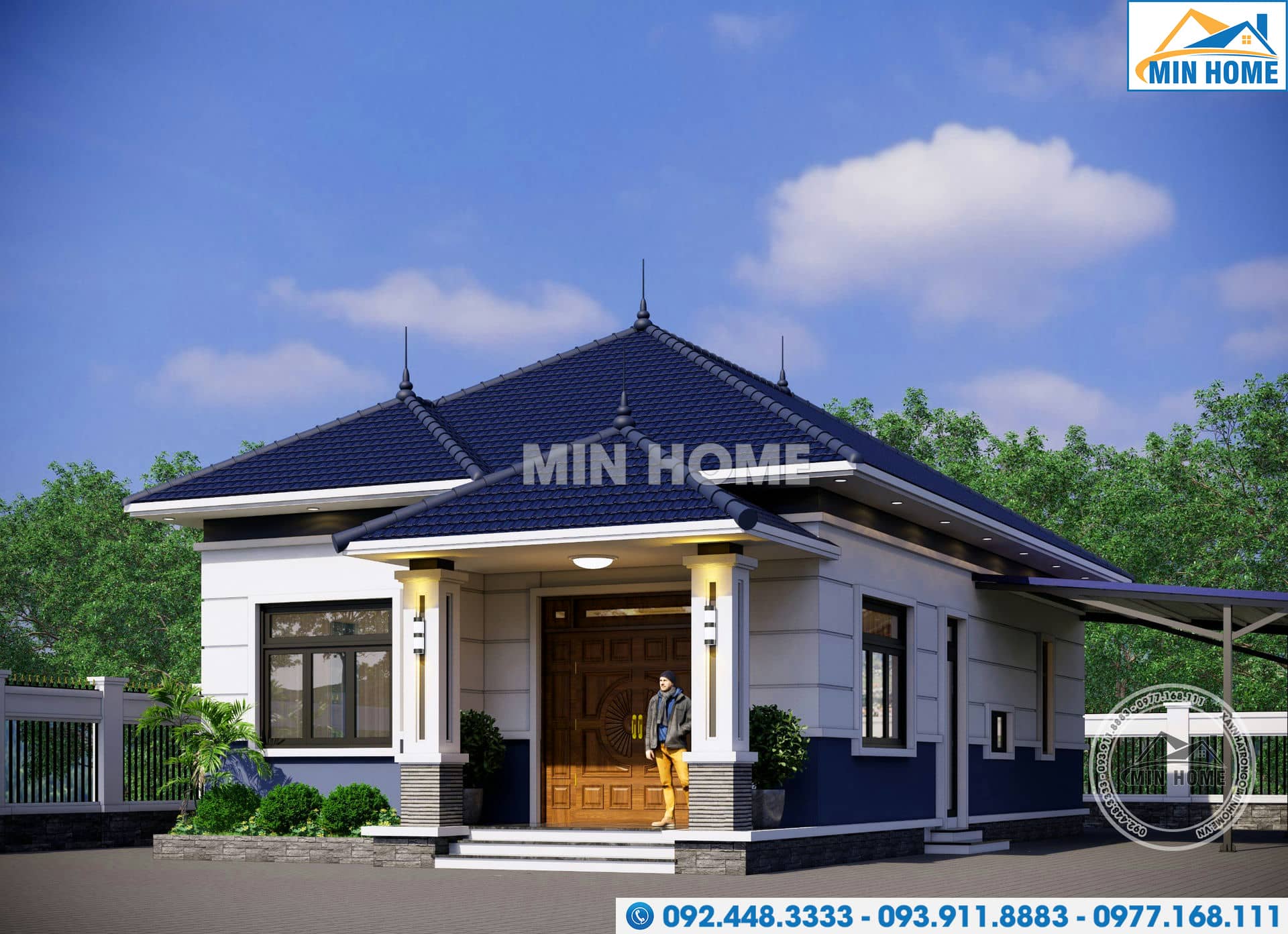 thiet ke nha cap 4 mai nhat dep hien dai gia re tai binh phuoc mn03633