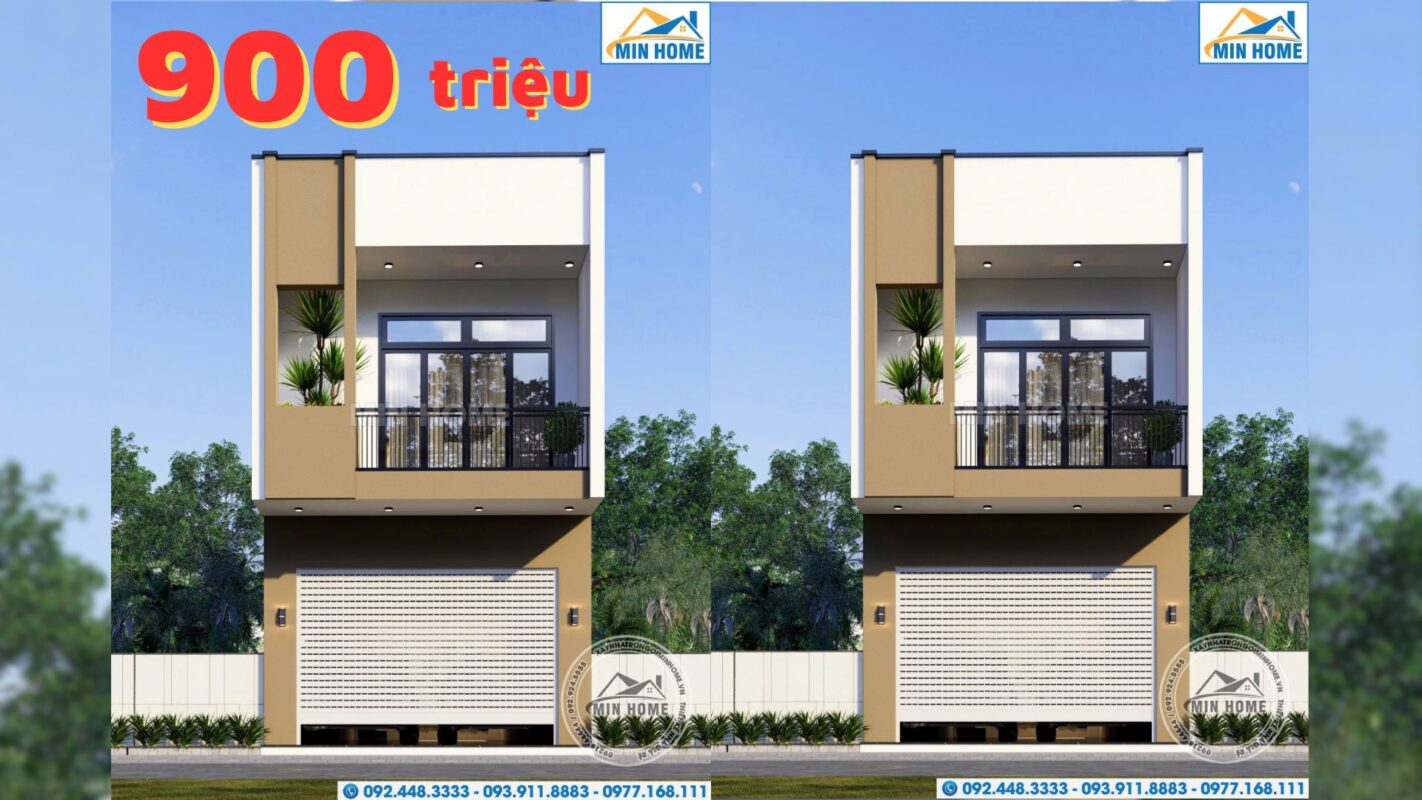 thiet ke nha pho 2 tang 5x20m dep an tuong voi 4 phong ngu tien nghi mn03870 6