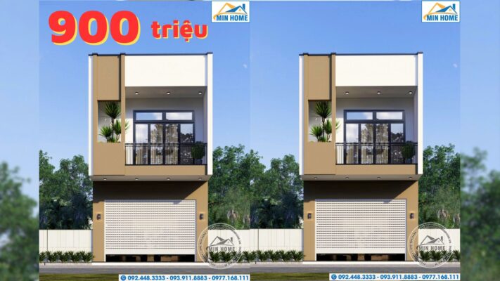 thiet ke nha pho 2 tang 5x20m dep an tuong voi 4 phong ngu tien nghi mn03870 6