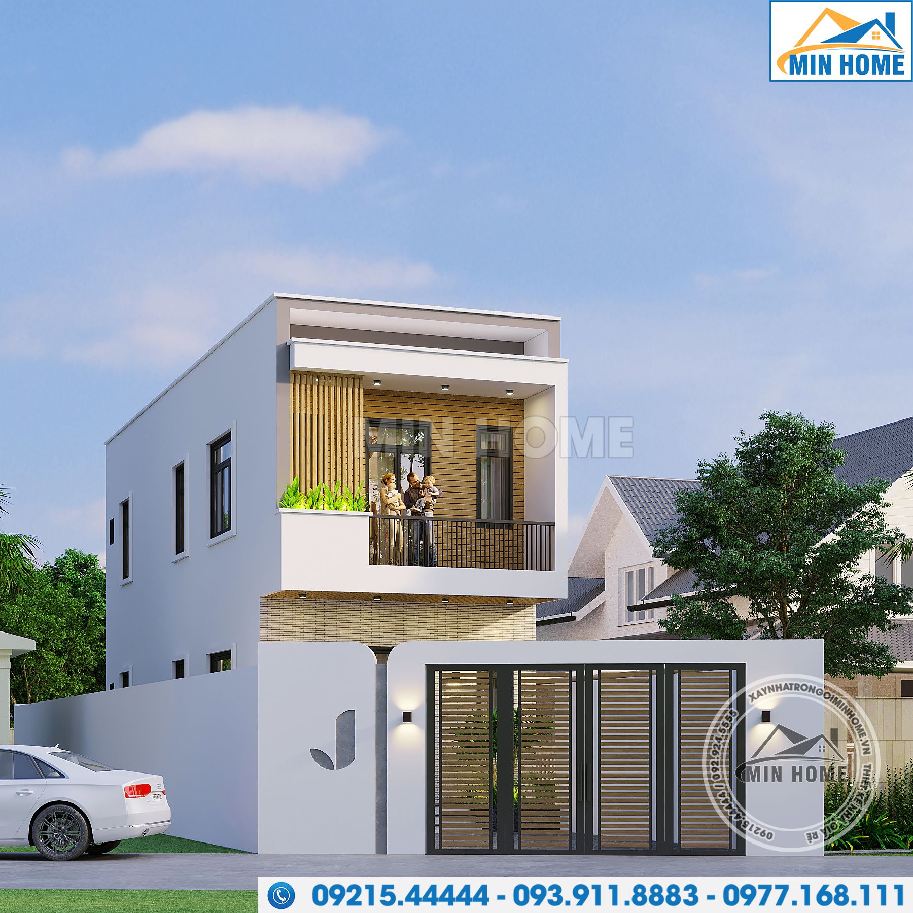mau nha pho 2 tang 5x17m dep hien dai thiet ke 3 phong ngu tien nghi mn04442 6