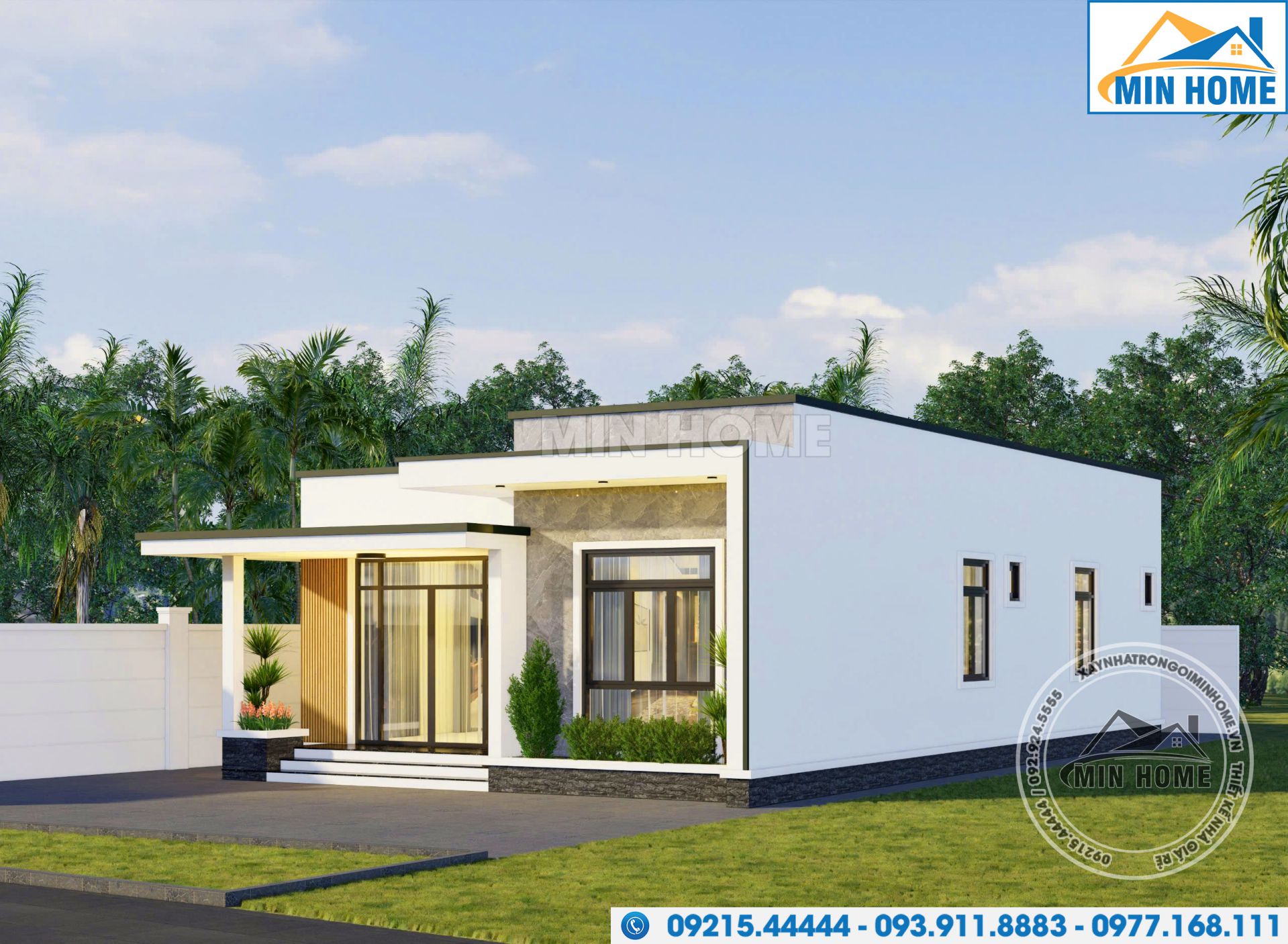 mau nha 1 tang mai bang 3 phong ngu dep xuat sac trieu nguoi me mn04534 2