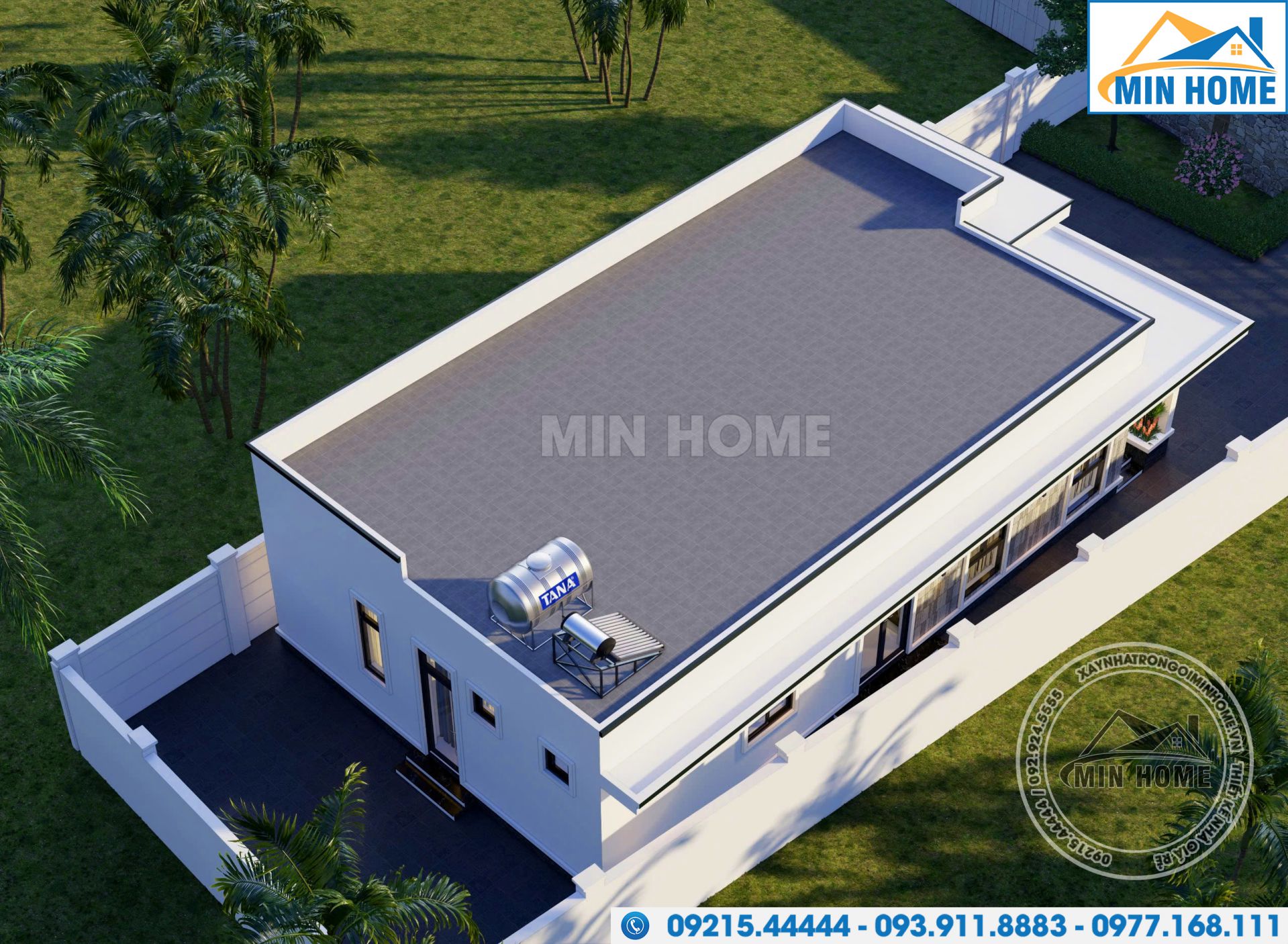 mau nha 1 tang mai bang 3 phong ngu dep xuat sac trieu nguoi me mn04534 4