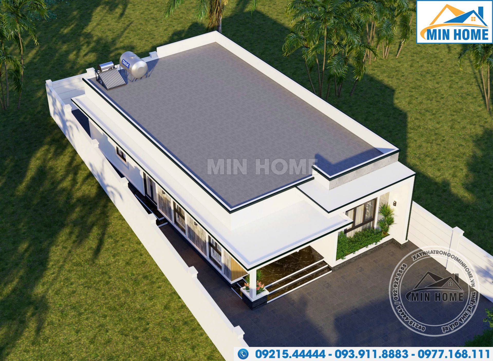 mau nha 1 tang mai bang 3 phong ngu dep xuat sac trieu nguoi me mn04534 6