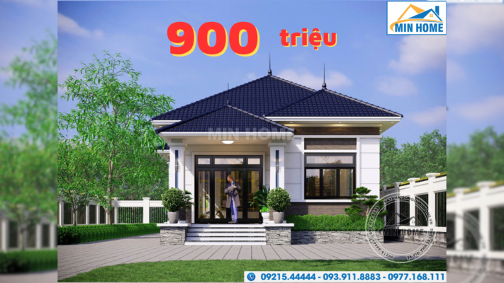 mau nha cap 4 mai nhat 3 phong ngu ket hop khong gian xanh tuyet dep mn04430 12a