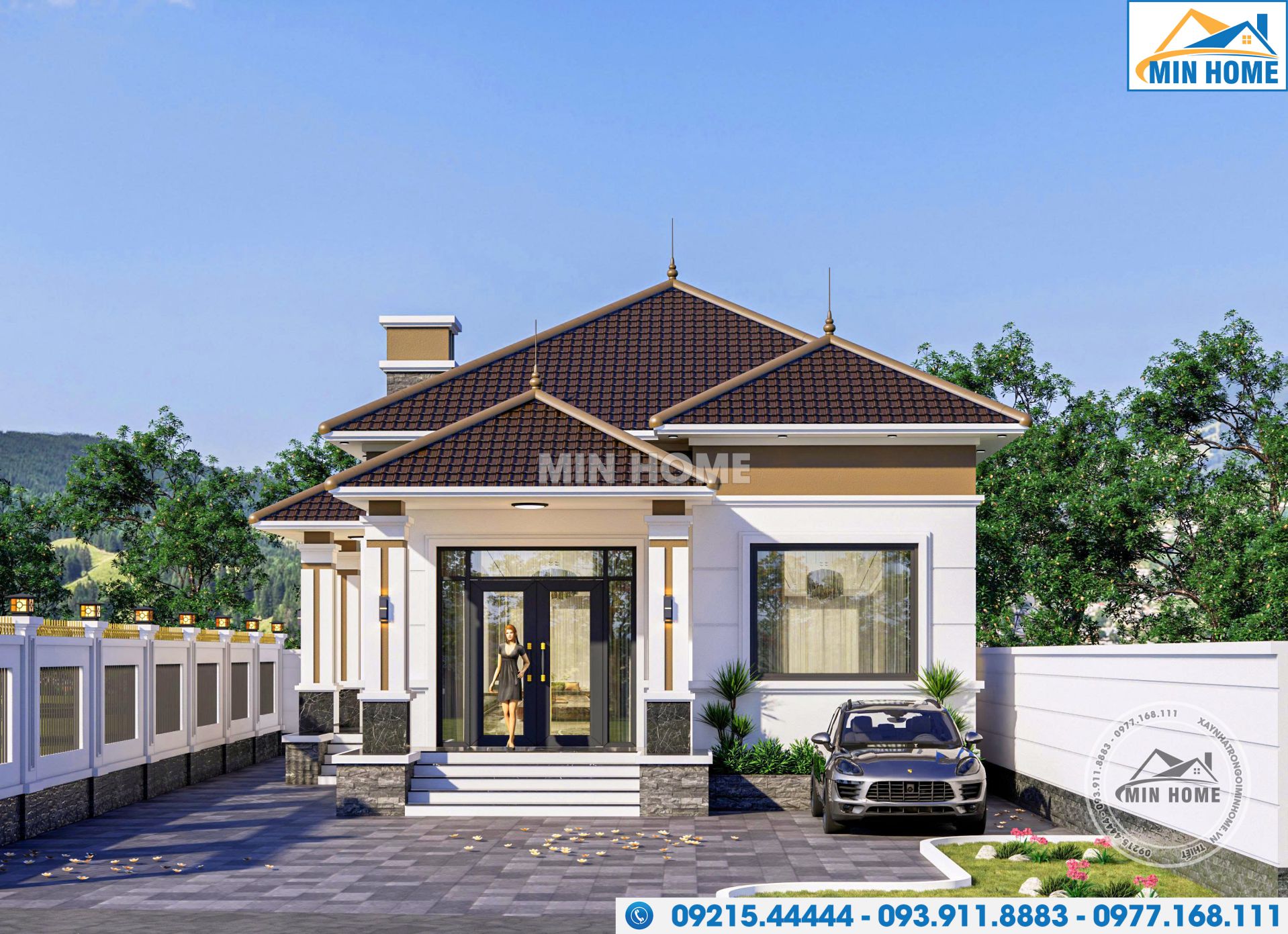 thiet ke nha 1 tang 130m2 gia re o nong thon tai tra vinh 10