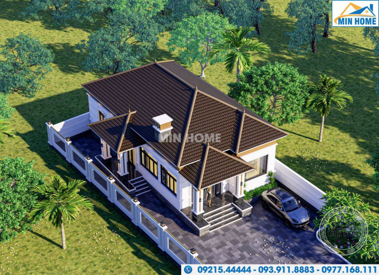 thiet ke nha 1 tang 130m2 gia re o nong thon tai tra vinh 14