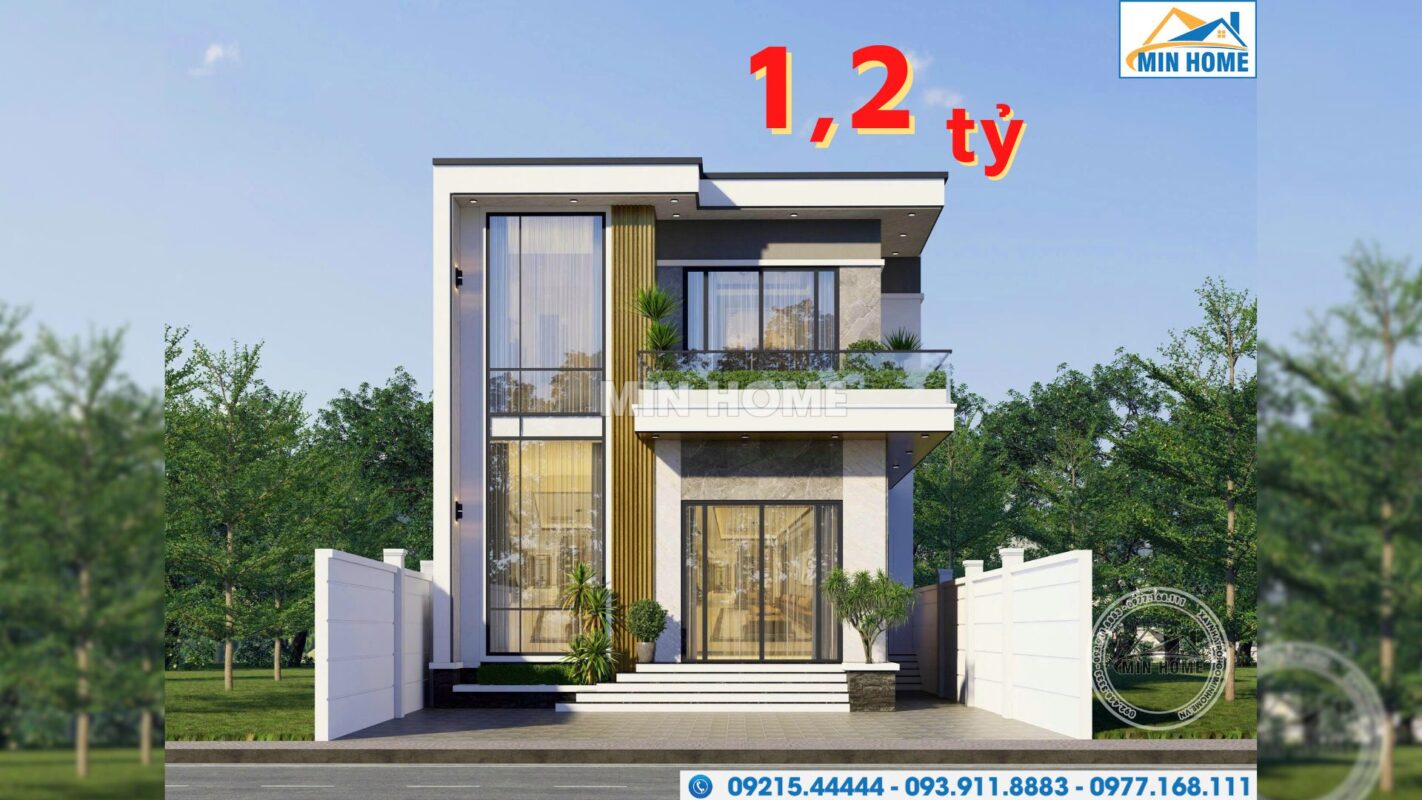 mau nha 2 tang hien dai don gian tre trung xu huong 2025 mn05036 7