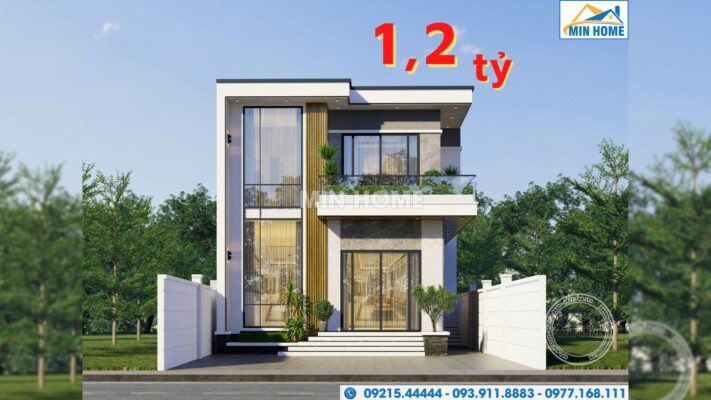 mau nha 2 tang hien dai don gian tre trung xu huong 2025 mn05036 7