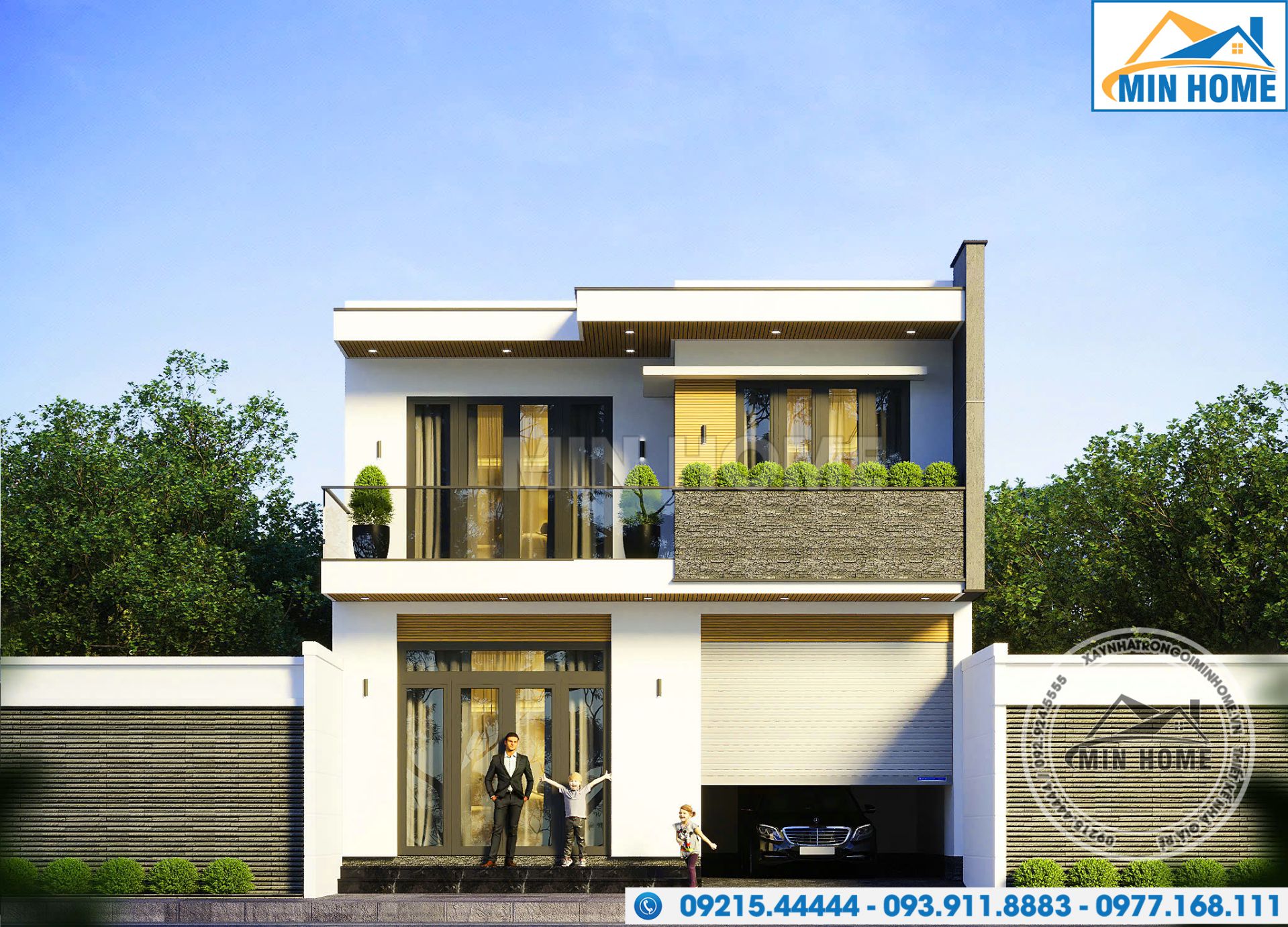 mau nha 2 tang mai bang dep hien dai tien nghi gia re mn04675 5