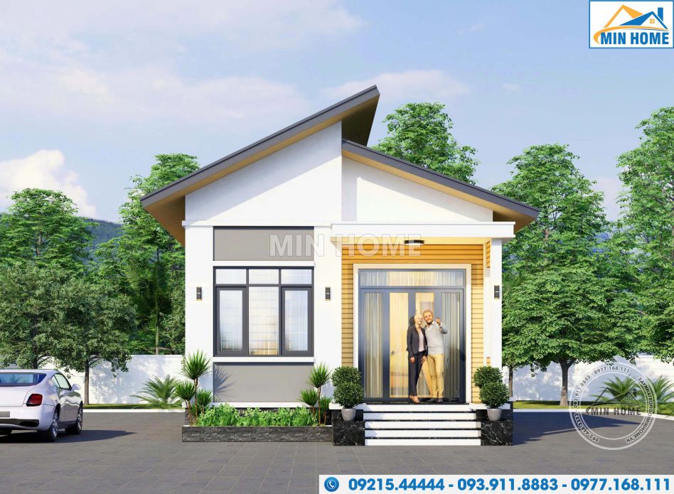 mau nha cap 4 mai lech 2 phong ngu dep hien dai gia xay hop ly mn05127 2