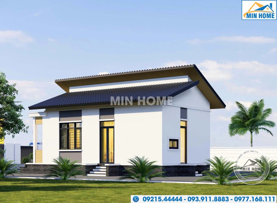 mau nha cap 4 mai lech 2 phong ngu dep hien dai gia xay hop ly mn05127 27