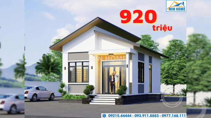 mau nha cap 4 mai lech 2 phong ngu dep hien dai gia xay hop ly mn05127 3