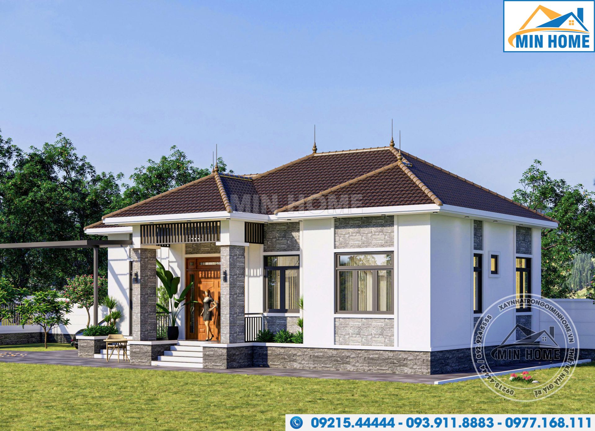 mau nha cap 4 mai nhat 2 phong ngu dep me nhin muon xay mn04958 1