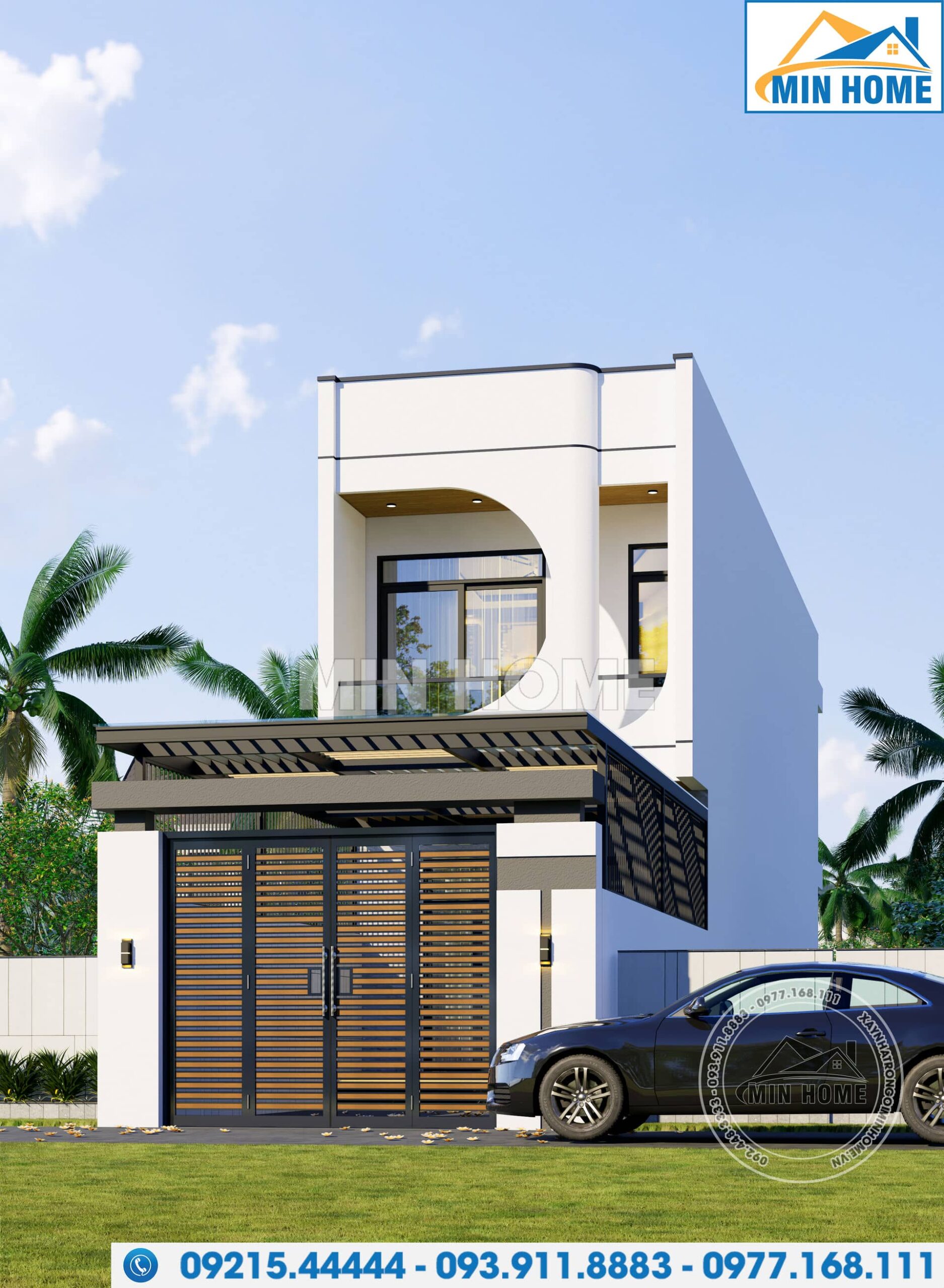 mau nha pho 2 tang dep hien dai khong loi thoi mn04822 17