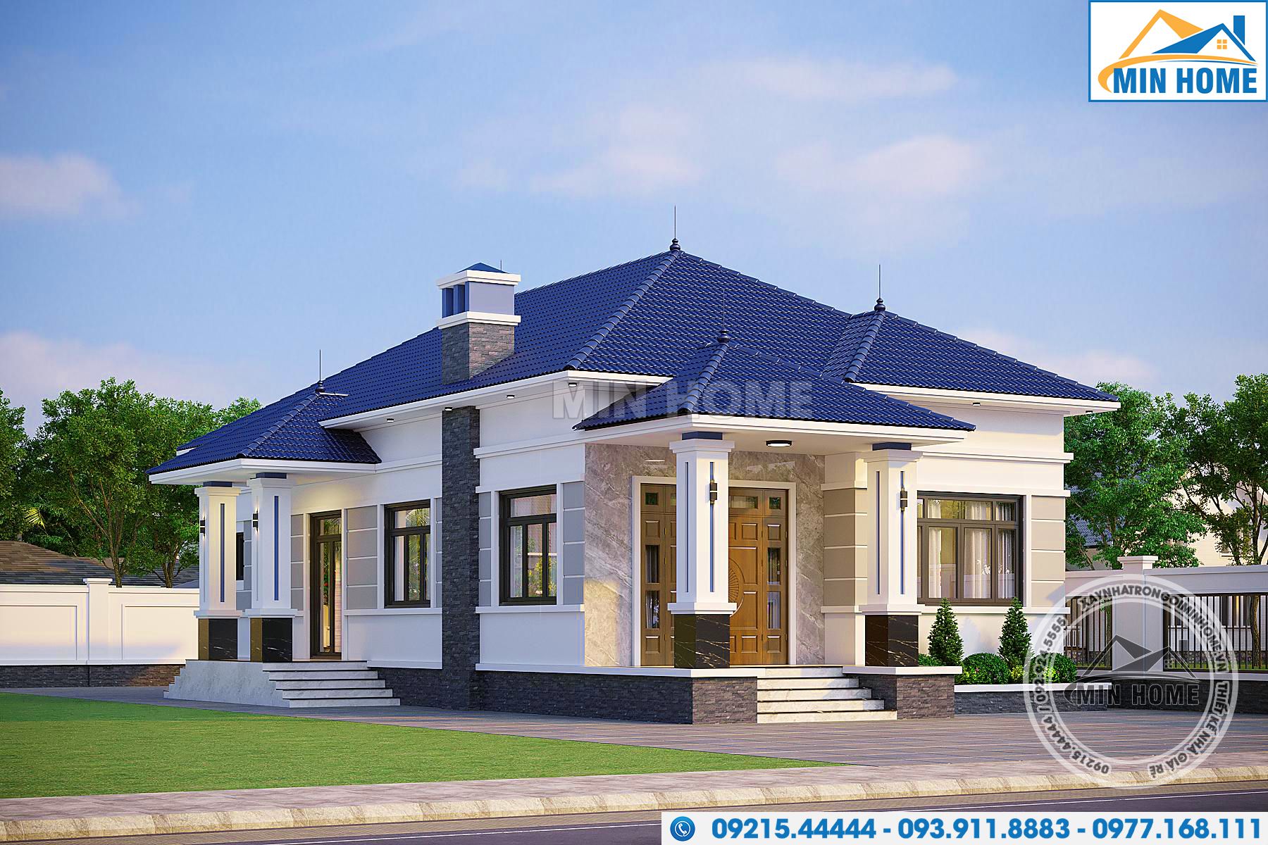 mau nha cap 4 mai nhat hien dai thiet ke 3 phong ngu dep me rong thoang mn05202 13