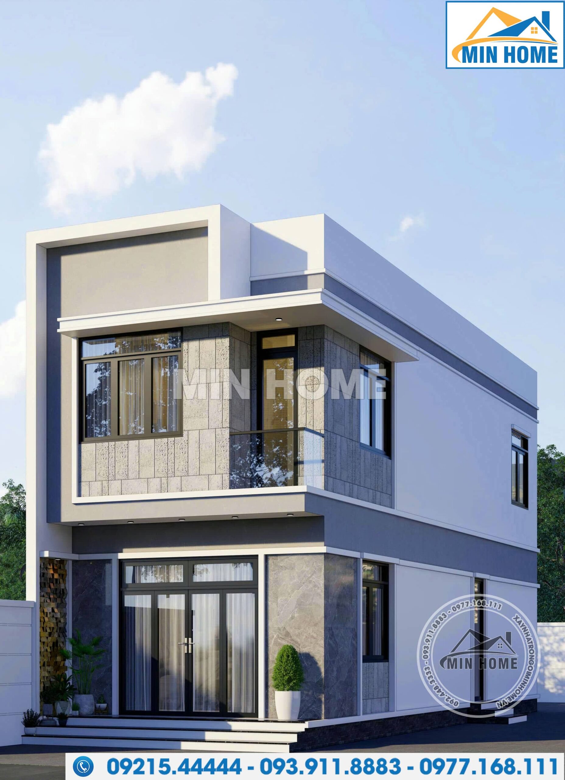 mau nha ong 2 tang hien dai mat tien 5m phu hop cho gia dinh tre mn05235 2