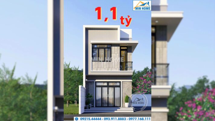 mau nha ong 2 tang hien dai mat tien 5m phu hop cho gia dinh tre mn05235 8