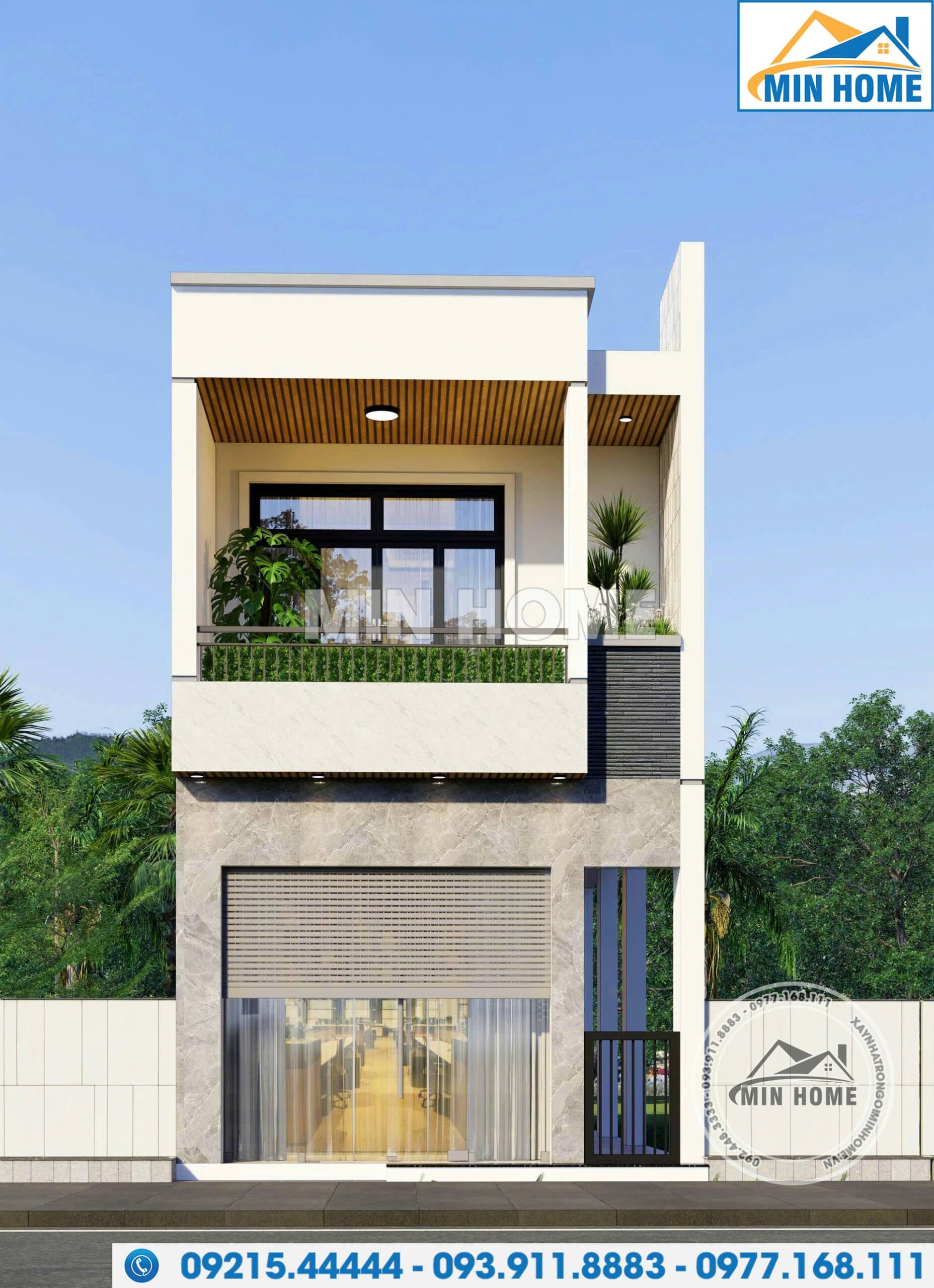 mau nha pho 2 tang hien dai dep tien nghi xu huong 2025 mn05346