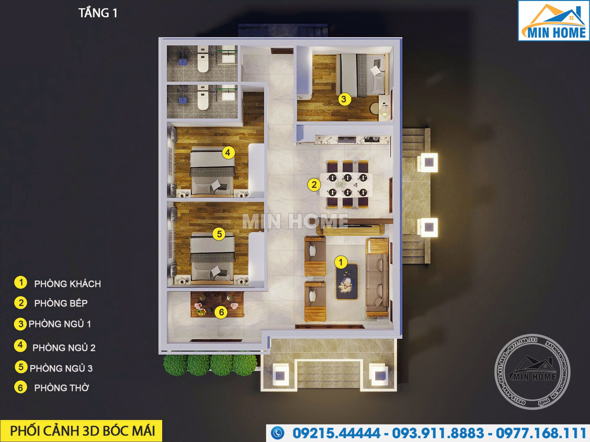 gioi thieu mau nha 1 tang mai nhat 3 phong ngu tien nghi tai thanh hoa 16