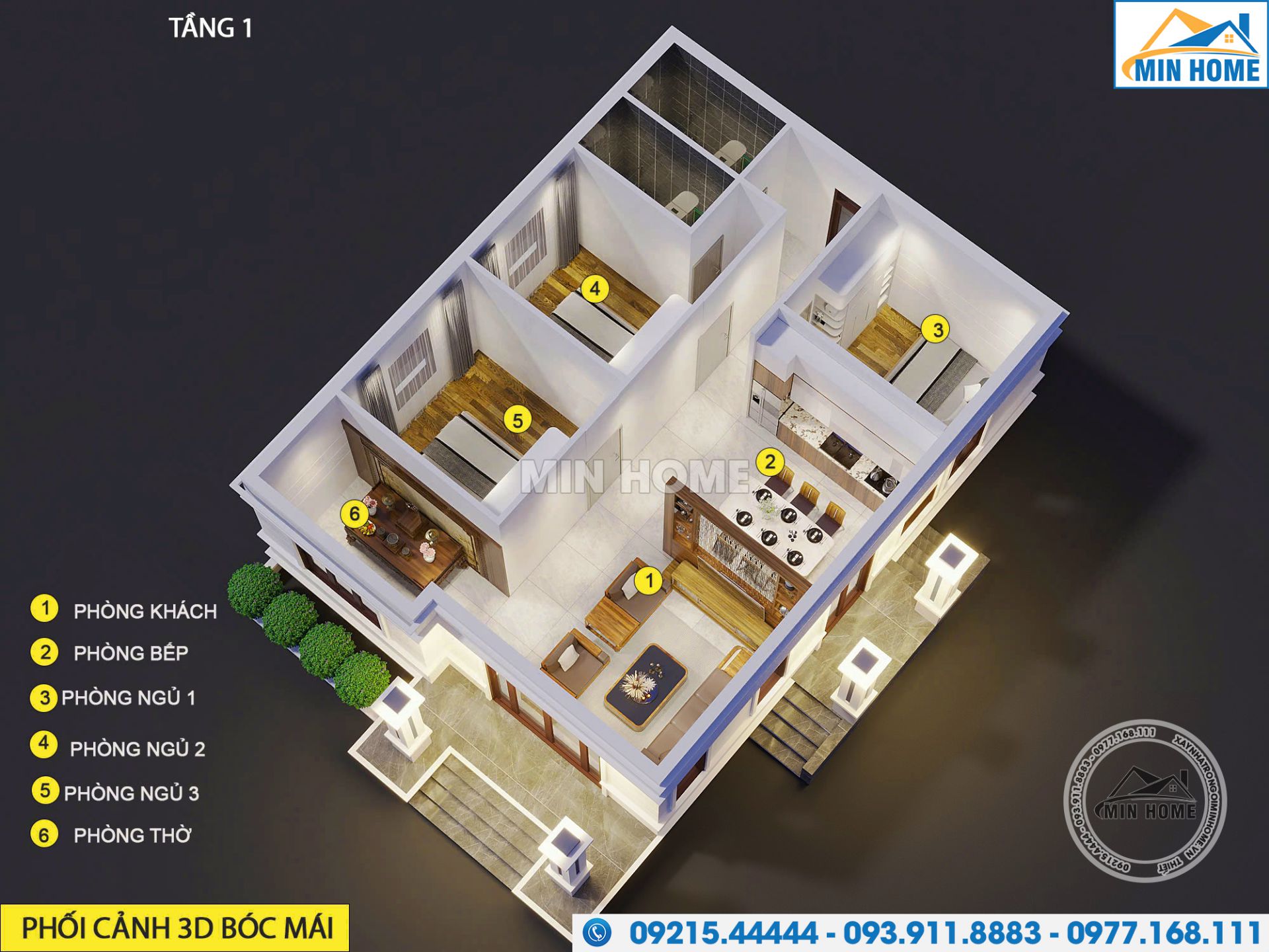 gioi thieu mau nha 1 tang mai nhat 3 phong ngu tien nghi tai thanh hoa 17