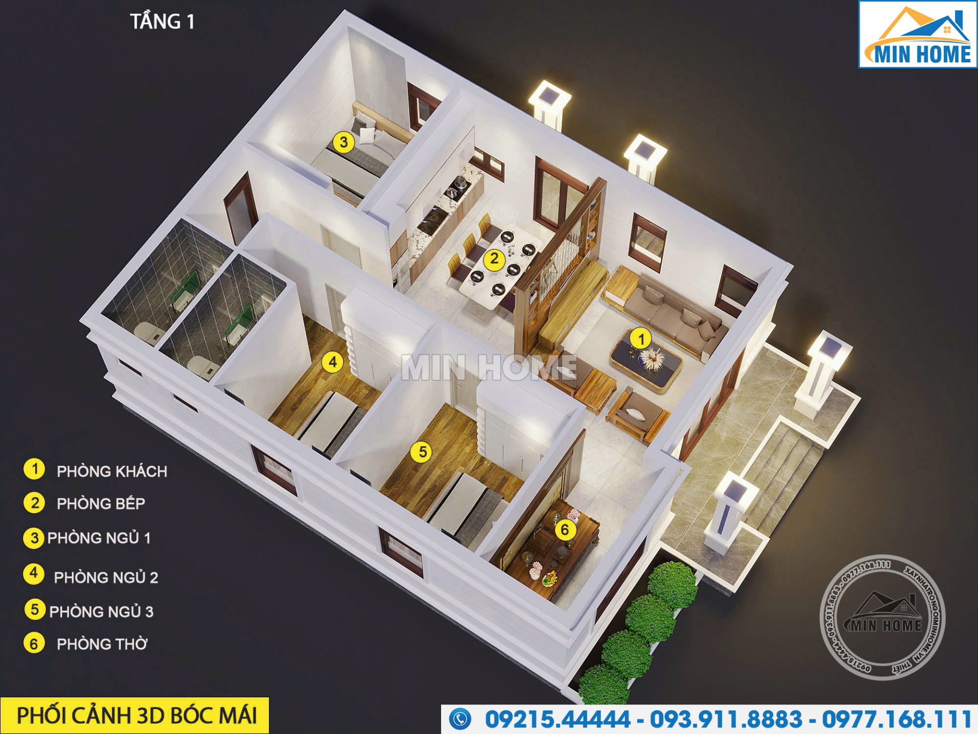 gioi thieu mau nha 1 tang mai nhat 3 phong ngu tien nghi tai thanh hoa 18