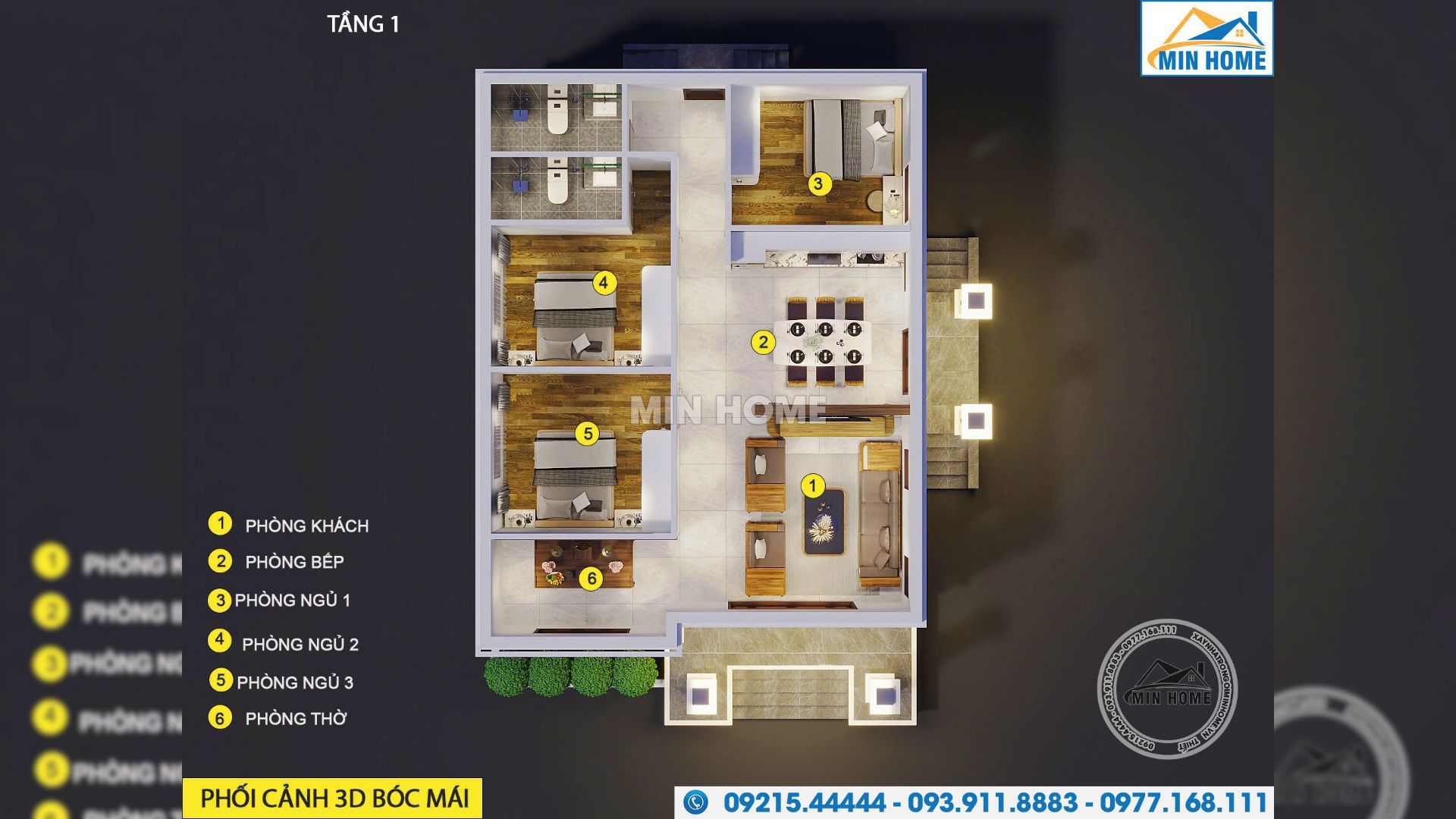 gioi thieu mau nha 1 tang mai nhat 3 phong ngu tien nghi tai thanh hoa 7