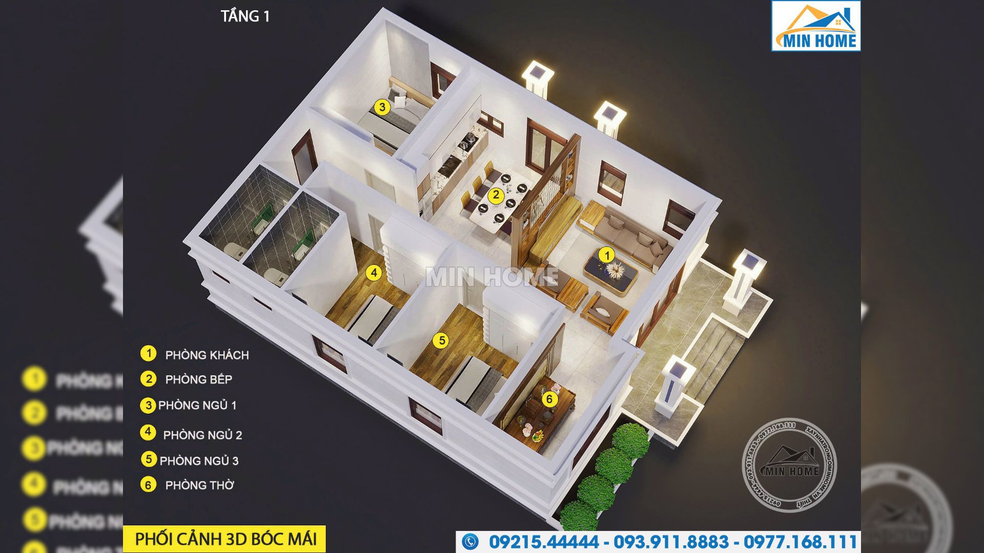 gioi thieu mau nha 1 tang mai nhat 3 phong ngu tien nghi tai thanh hoa 9