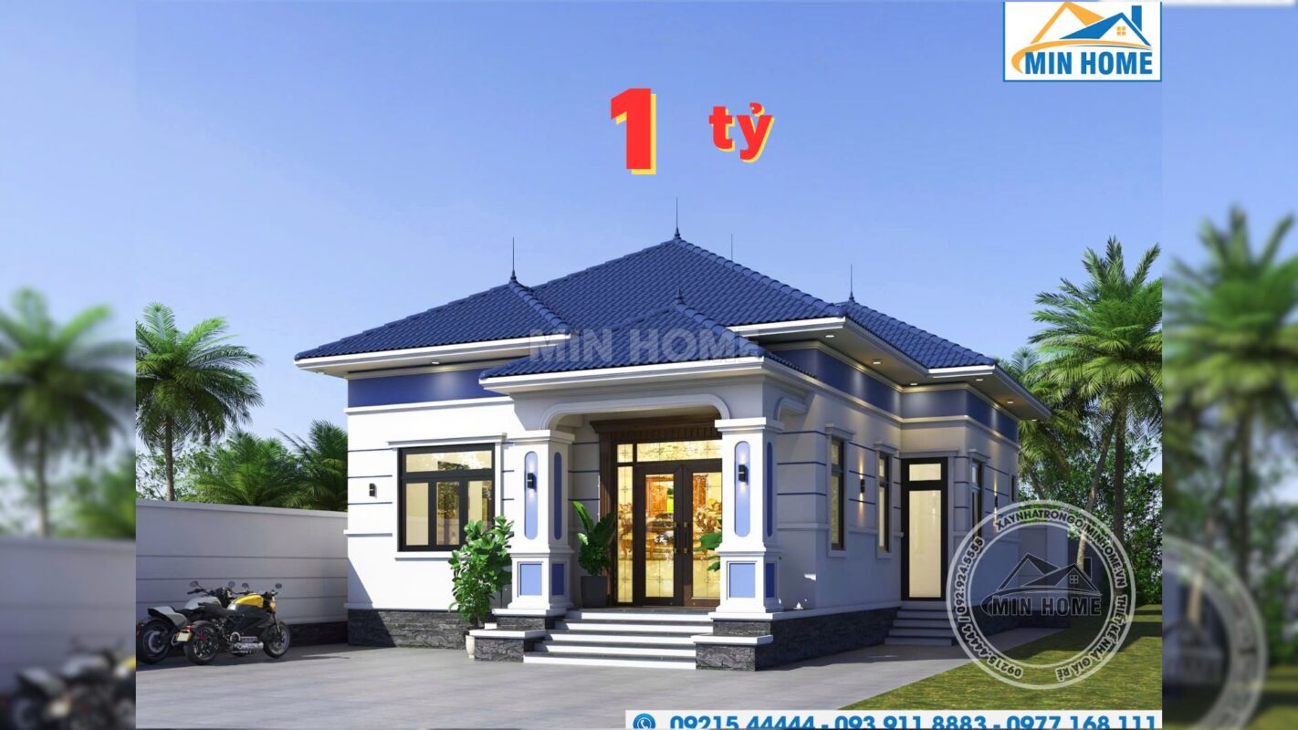 mau nha cap 4 mai nhat 120m2 tuyet dep voi 3 phong ngu rong thoang mn05383 6