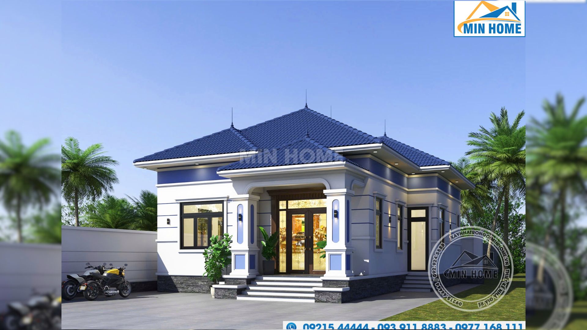 mau nha cap 4 mai nhat 120m2 tuyet dep voi 3 phong ngu rong thoang mn05383 8