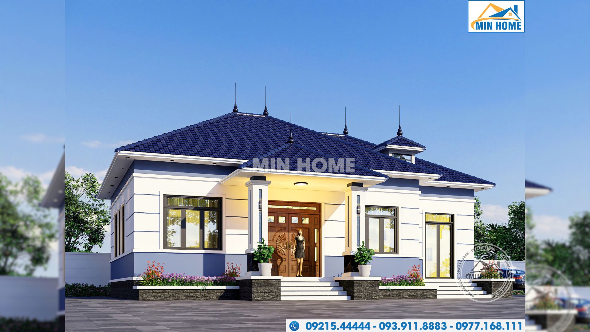 mau nha cap 4 mai nhat 3 phong ngu mat tien 14m dep sang trong mn05424 9