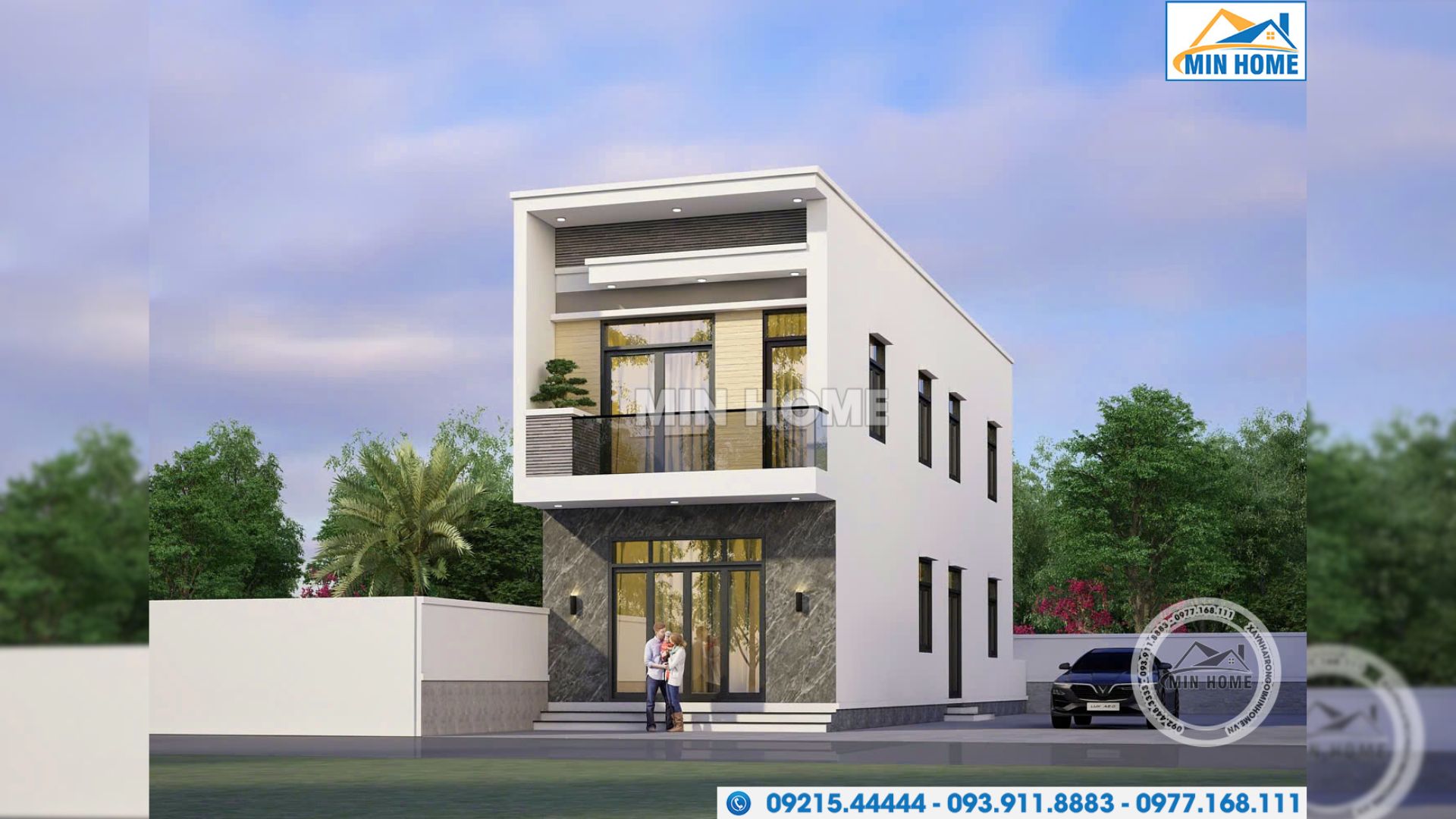 mau nha pho 2 tang 4 phong ngu 5x18m dep hien dai mn05426 5