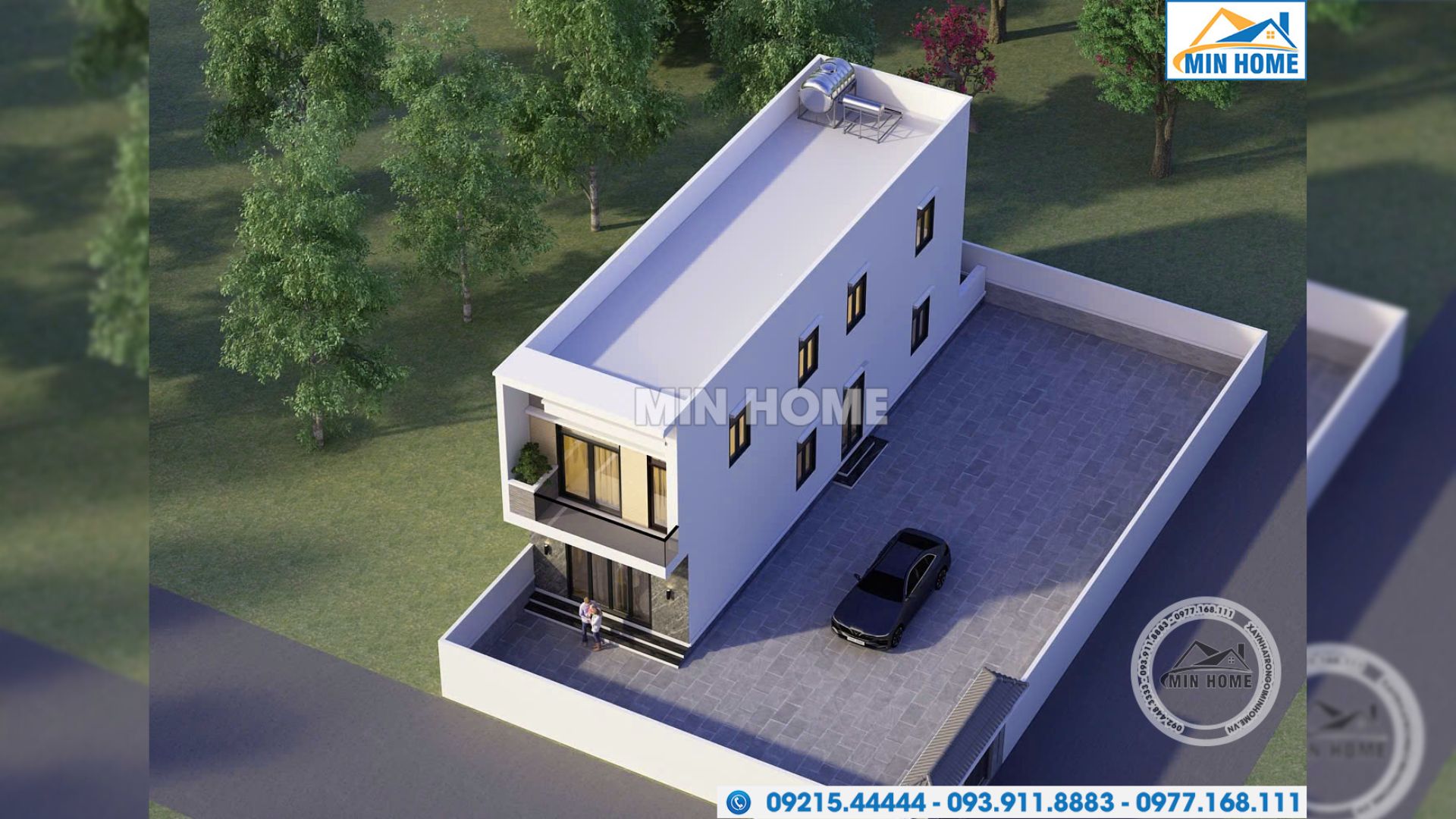 mau nha pho 2 tang 4 phong ngu 5x18m dep hien dai mn05426 6