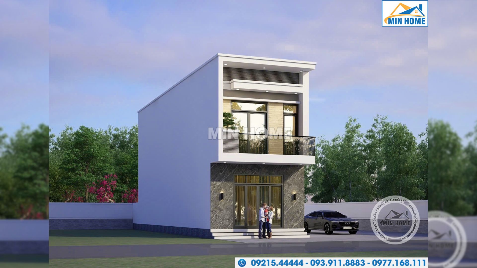 mau nha pho 2 tang 4 phong ngu 5x18m dep hien dai mn05426 7