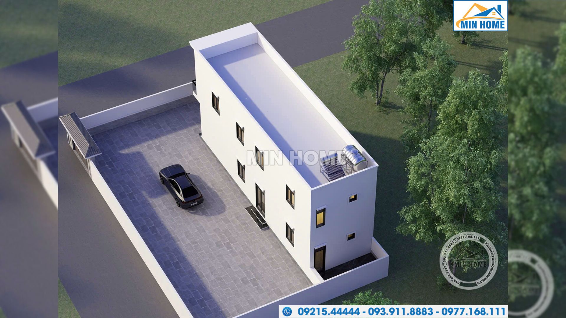 mau nha pho 2 tang 4 phong ngu 5x18m dep hien dai mn05426 9