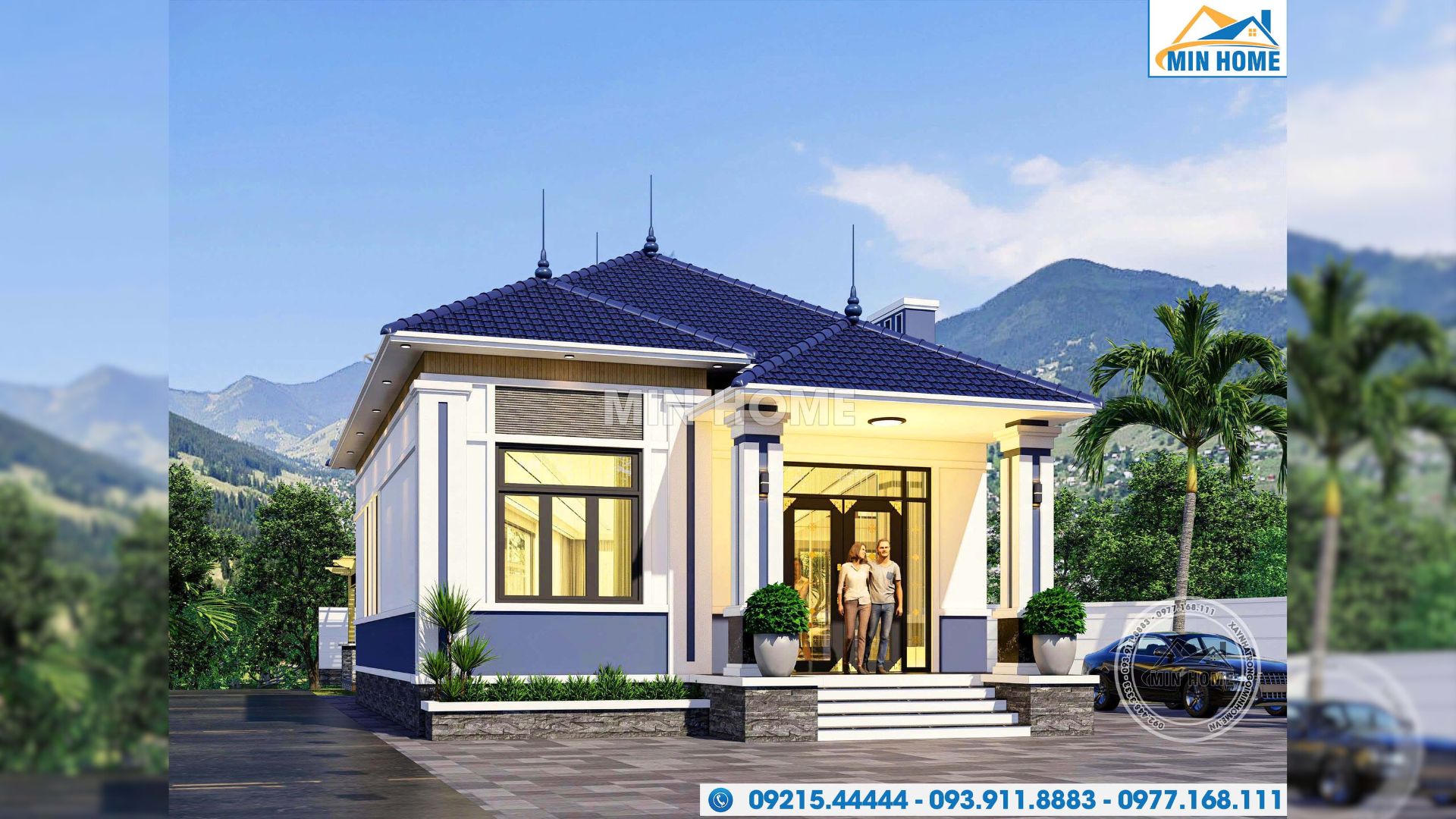 thiet ke nha cap 4 mai nhat 3 phong ngu gia re dep tien nghi mn05532 3